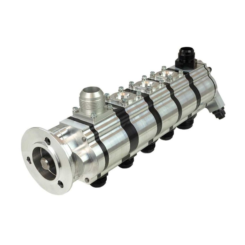 Moroso 22315 Procharger 5 Stage Dry Sump Oil Pump - Tri-Lobe - V-Band Clamp - 1.200 Pressure