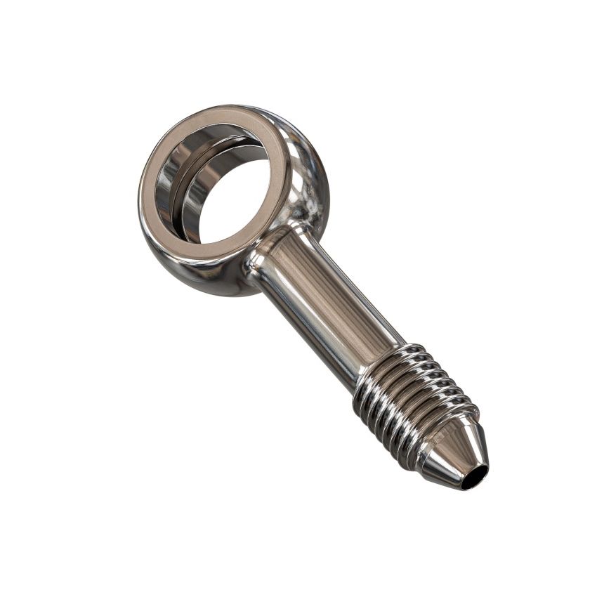 Goodridge PB592-03-04C Straight Banjo Adaptor for 7/16 Bolt