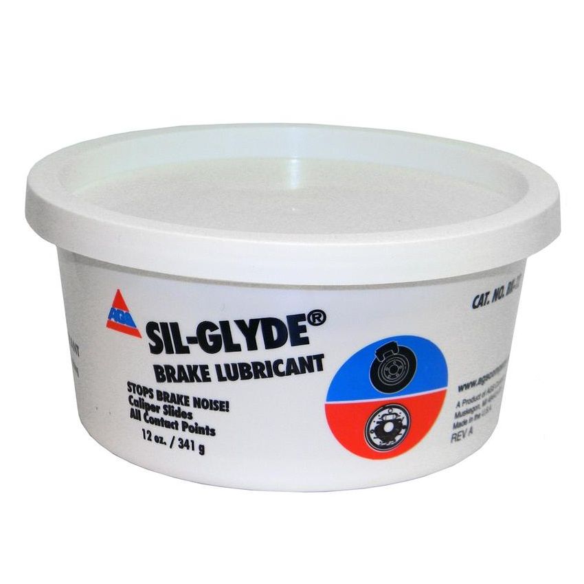 AGS BK-12 Sil-Glyde Silicone Brake Lubricant, Tub, 12 oz