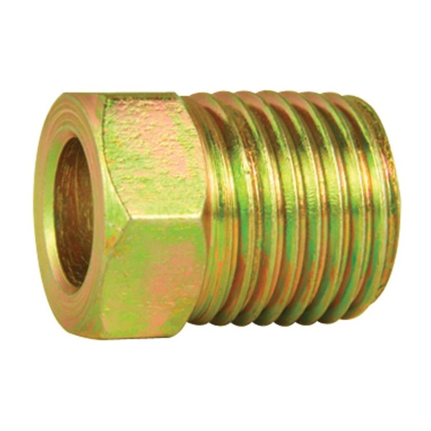 AGS BLF-13 Steel Tube Nut, 1/4 (7/16-24 Inverted), 10/bag