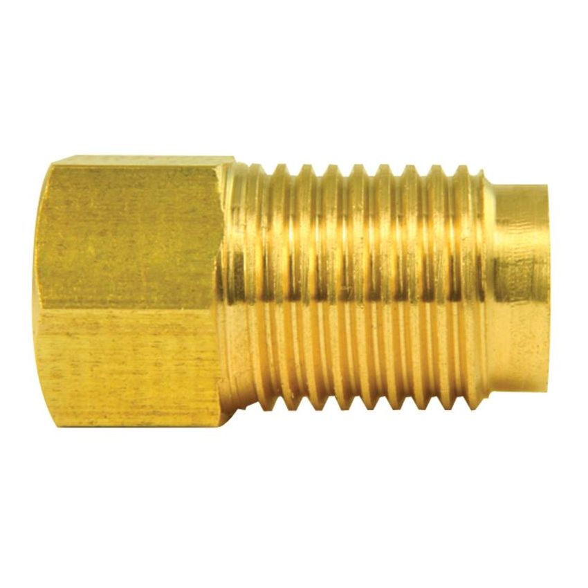 AGS BLF-20B Brass Adapter, Female(3/8-24 Inverted), Male(1/2-20 Inverted), 1/bag