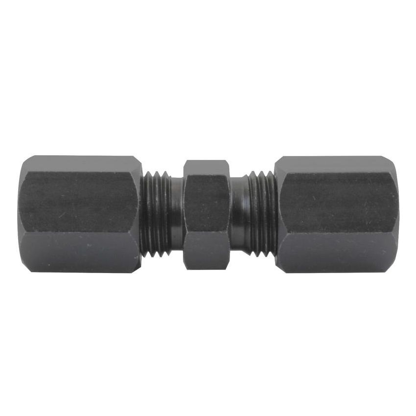 AGS CFST-4B Black Oxide Coated Steel, High Pressure, Compression Union, 3/8, Bag