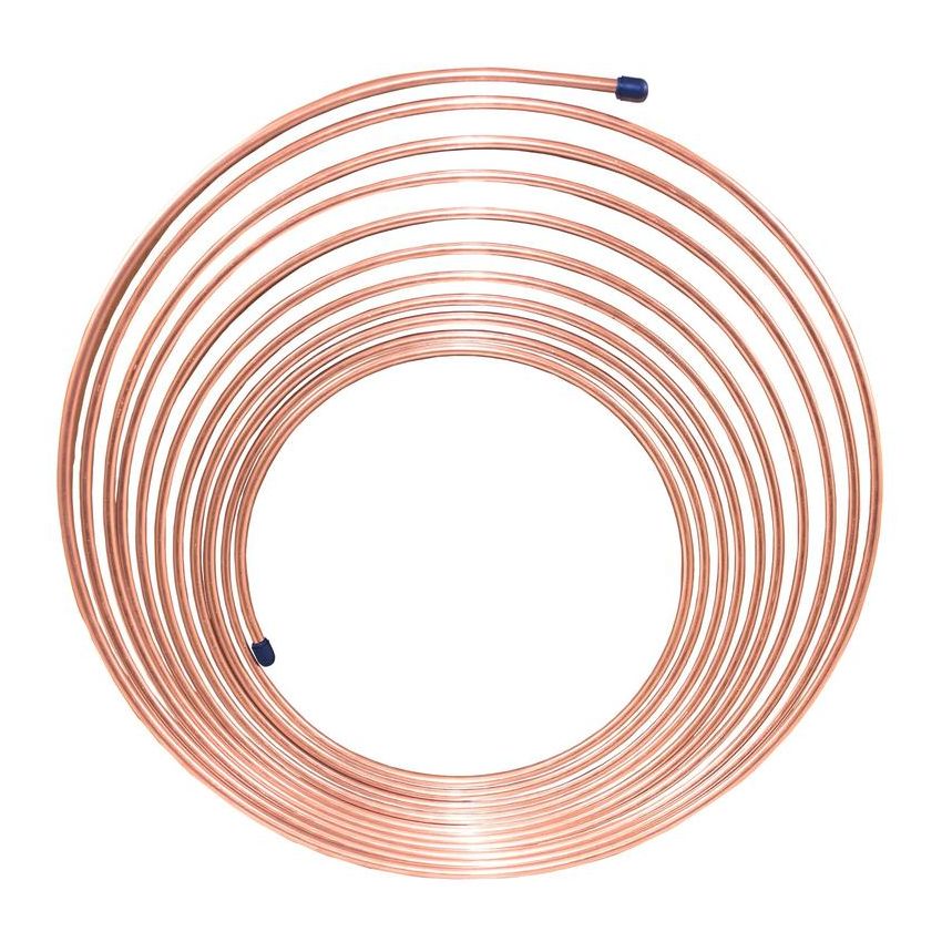 AGS CNC-325 NiCopp Nickel/Copper Brake Line Tubing Coil, 3/16 x 25ft