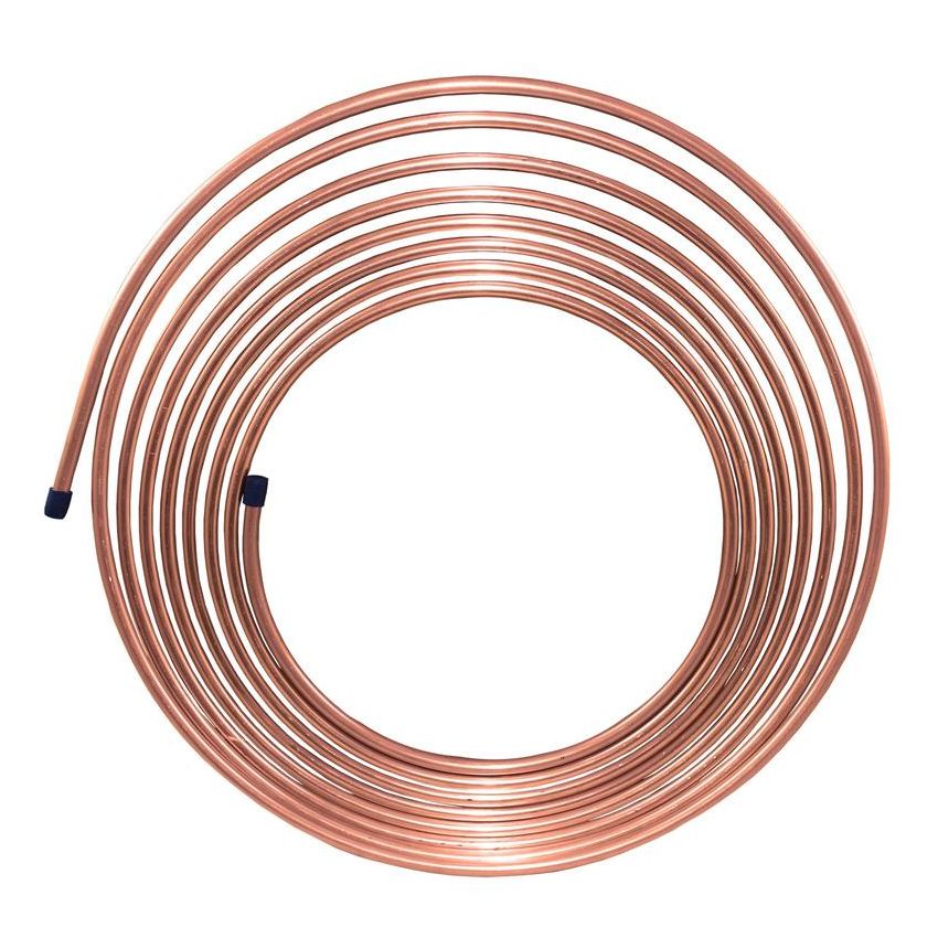 AGS CNC-525 NiCopp Nickel/Copper Brake/Fuel/Transmission Line Tubing Coil, 5/16 x 25ft