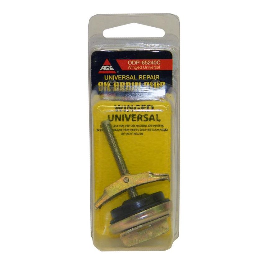 AGS ODP-65240C Accufit Oil Drain Repair Plug Winged Universal, 1 per Card