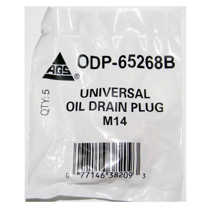 AGS ODP-65268B Accufit Oil Drain Plug Gasket Copper M14, 5 per Bag