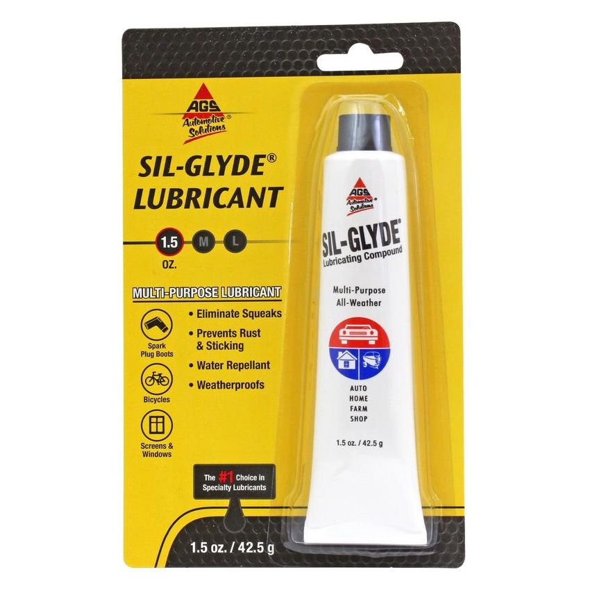 AGS SG-2H Sil-Glyde Silicone Lubricant, Tube, 1.5 oz, Card, Hardware