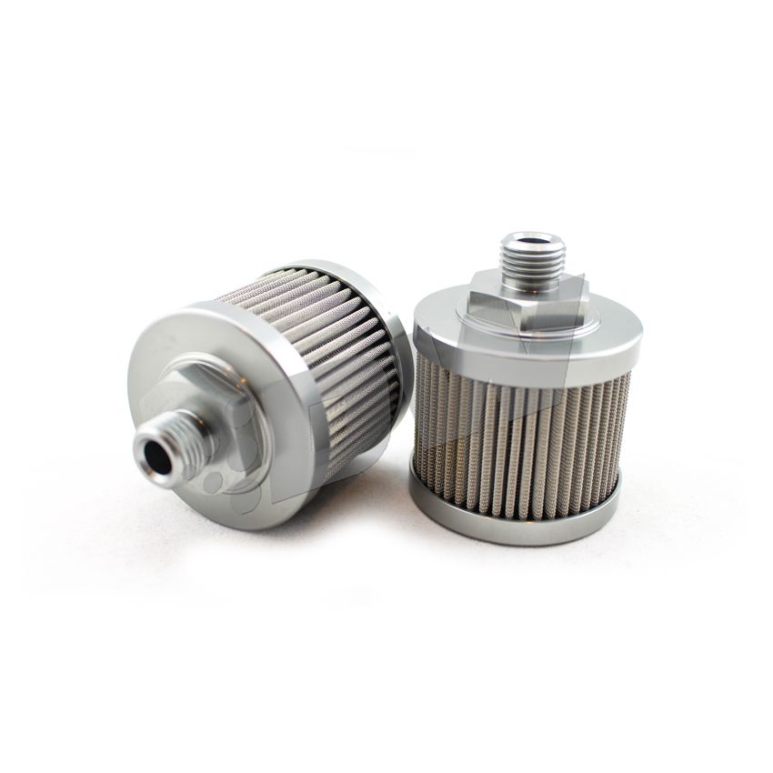 DeatschWerks Stainless Steel 6AN 100 Micron Universal Fuel Pump Pre-Filter