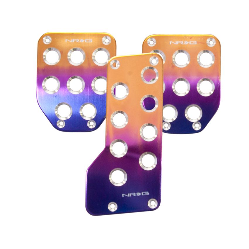 NRG Aluminum Sport Pedal M/T - Purple/Titanium Fade
