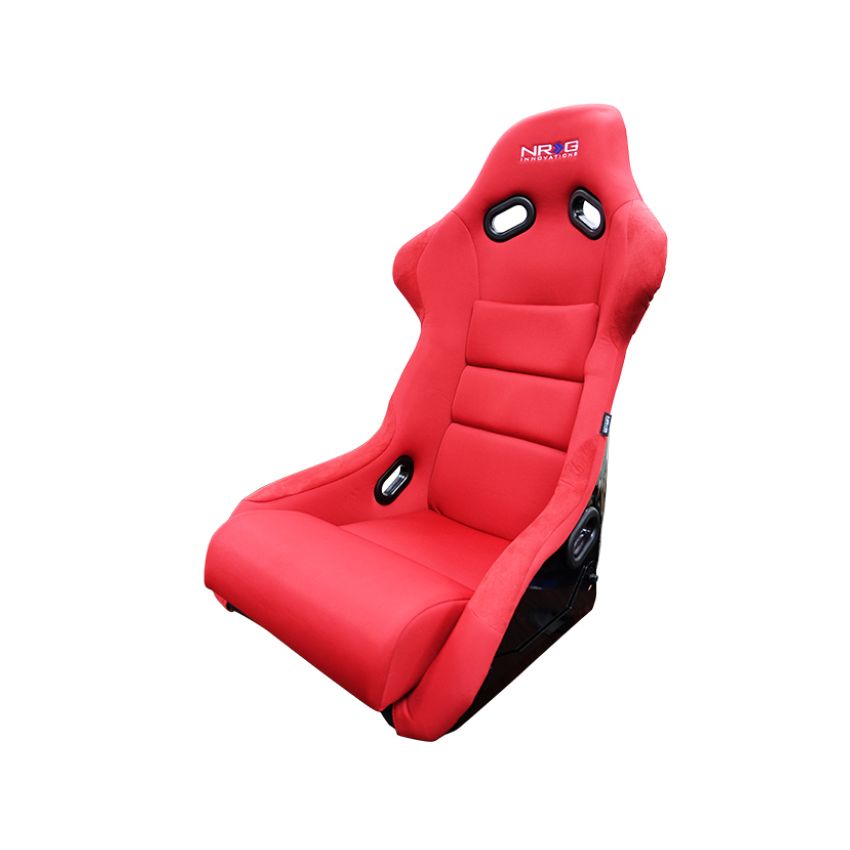 NRG FRP Bucket Seat (Red Cloth) - Large