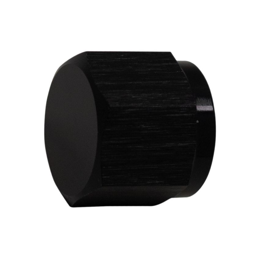 DeatschWerks 6-02-0714-B 6AN Female Flare Cap - Anodized Matte Black