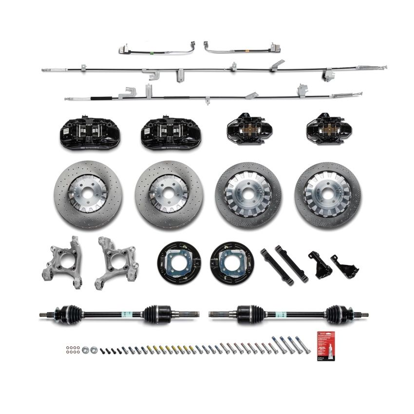 Ford Racing M-2300-YBK 2015-2023 Mustang Performance GT350R Black Brake Kit