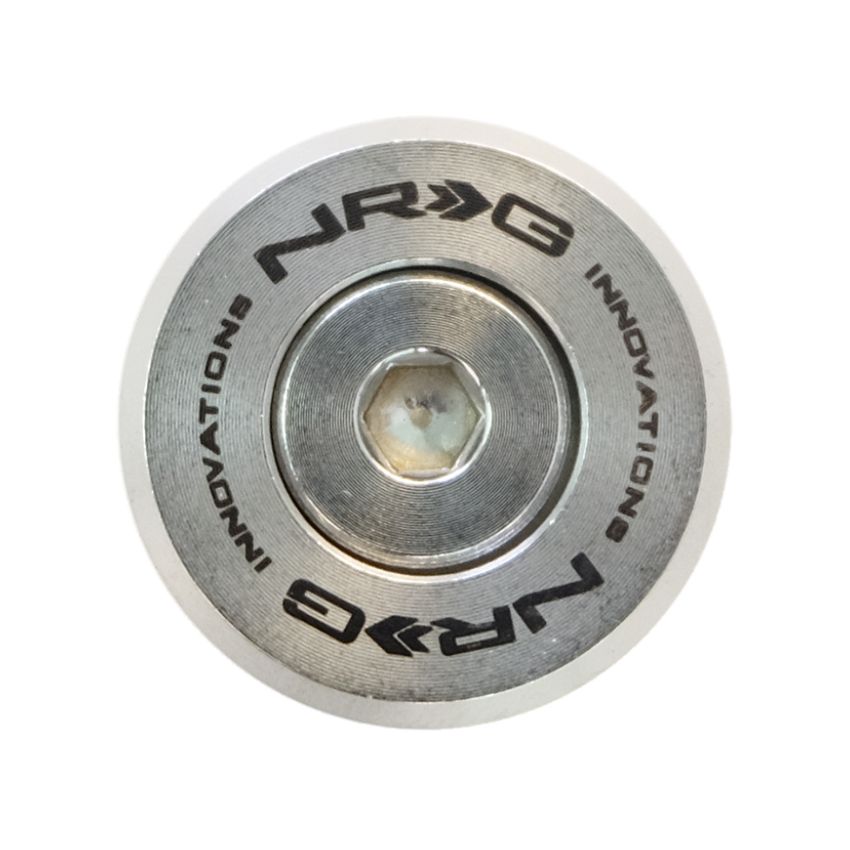 NRG M Style Fender Washer Kit TI Series M6 Bolts For Metal (Silver Washer/Silver Screw) - Set of 10