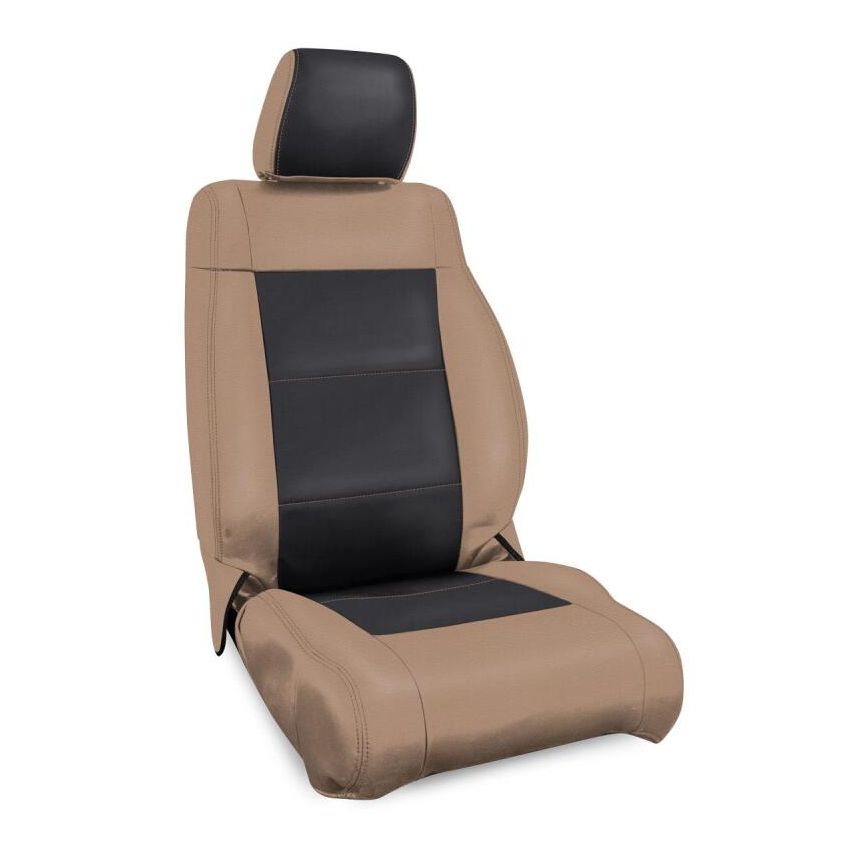 PRP 11-12 Jeep Wrangler JK Front Seat Covers/2 door or 4 door (Pair) - Black/Tan
