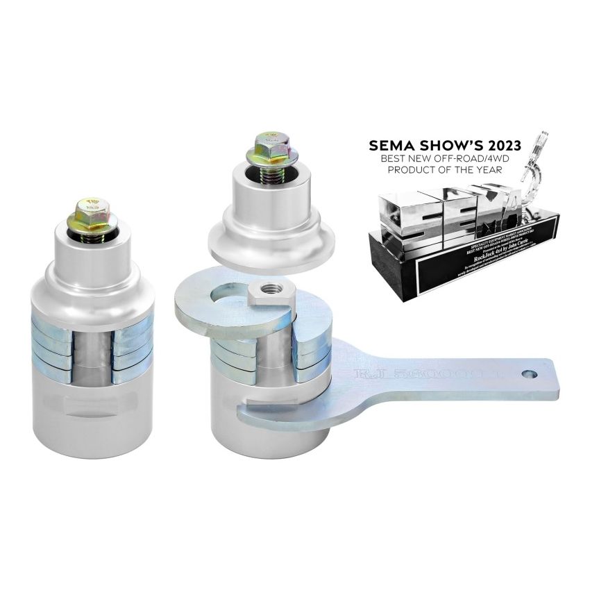 RockJock JL/JT/JK excl. 392 Adjustable Front Bump Stops w/ Hardware