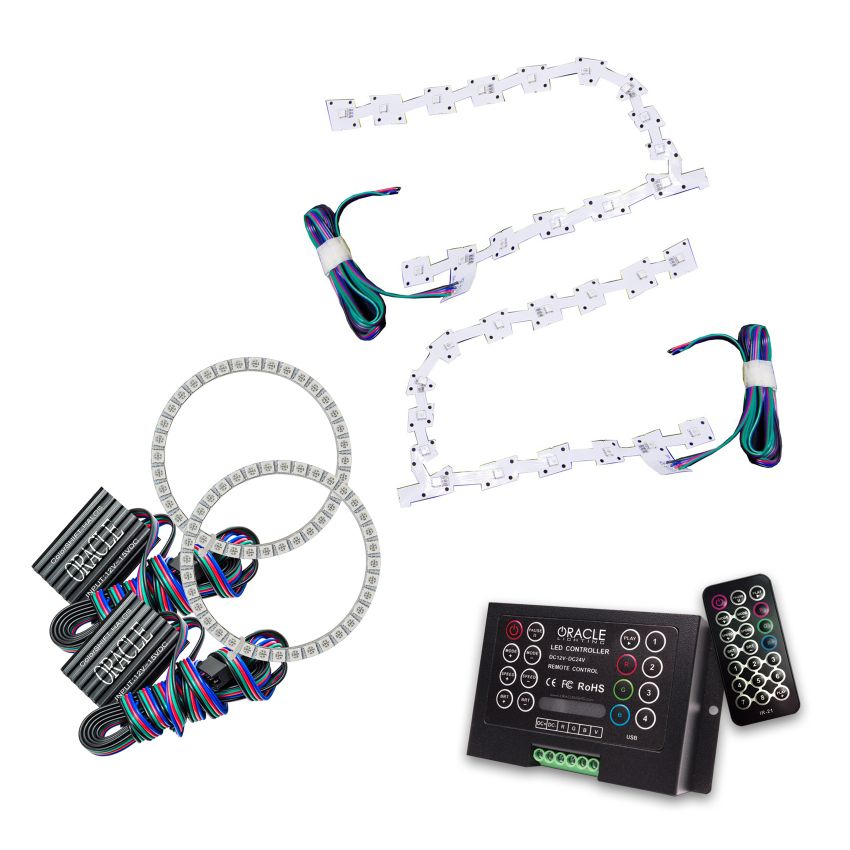 Oracle Lighting 2642-333 ColorSHIFT(tm) Halo Kit, w/ DRL, ColorSHIFT(tm) 2.0