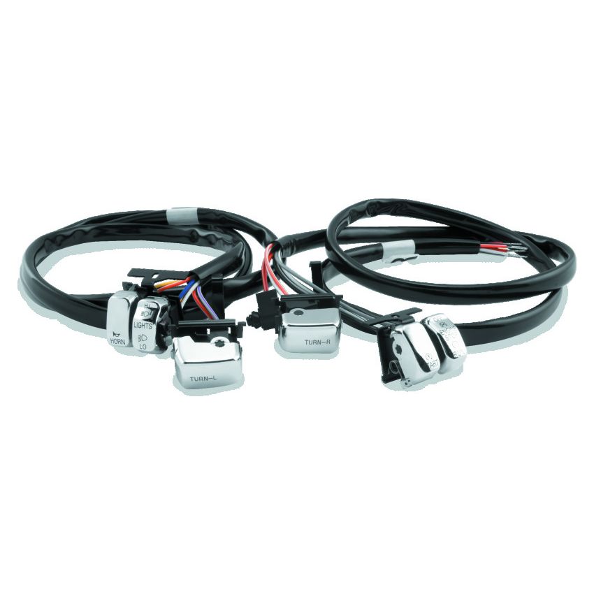 TwinPower 482654 Twin Power 96-06 Big Twin and XL Chrome Handlebar Switch Kit