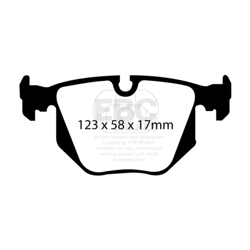 EBC 01-07 BMW M3 3.2 (E46) Redstuff Rear Brake Pads