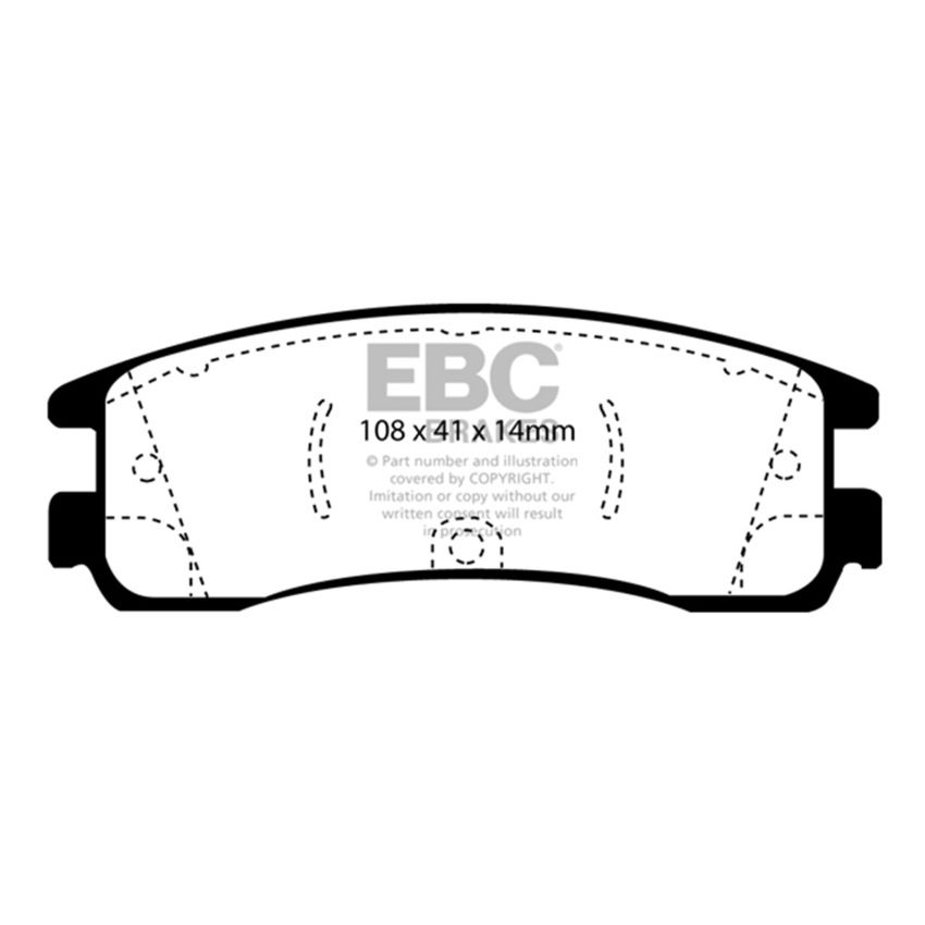 EBC UD698 08-09 Buick Allure (Canada) 5.3 Ultimax2 Rear Brake Pads