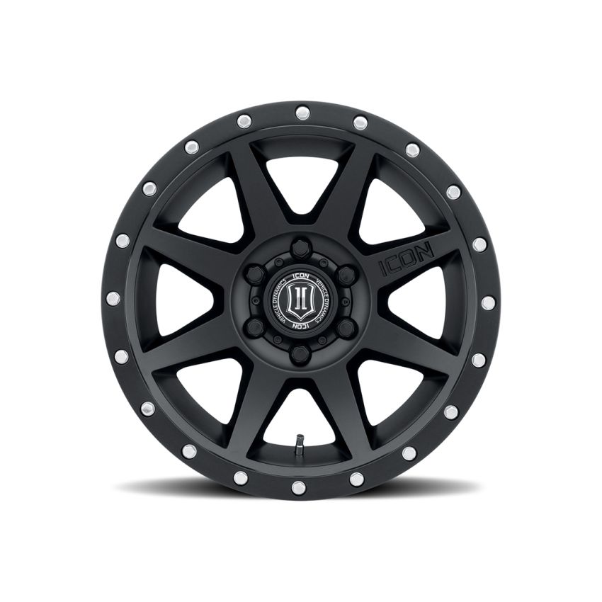 ICON 1818908350SB Rebound 18x9 6x5.5 0mm Offset 5in BS 106.1mm Bore Satin Black Wheel