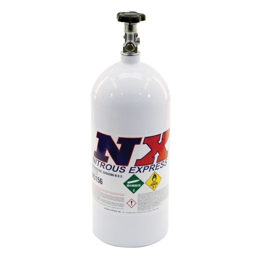 Nitrous Express 10lb Bottle w/Mainline Valve (6.89 Dia x 20.19 Tall)