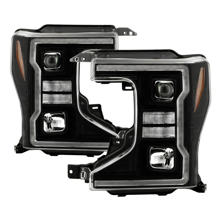 SPYDER 5088628 Projector Headlights - Sequential LED Turn Signal Lights - Black