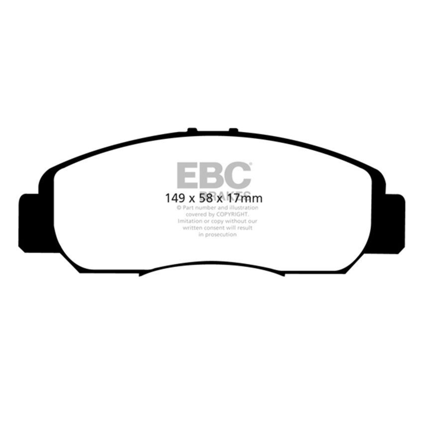 EBC UD1608 13+ Honda Civic Sedan 1.8 Natural Gas Ultimax2 Front Brake Pads