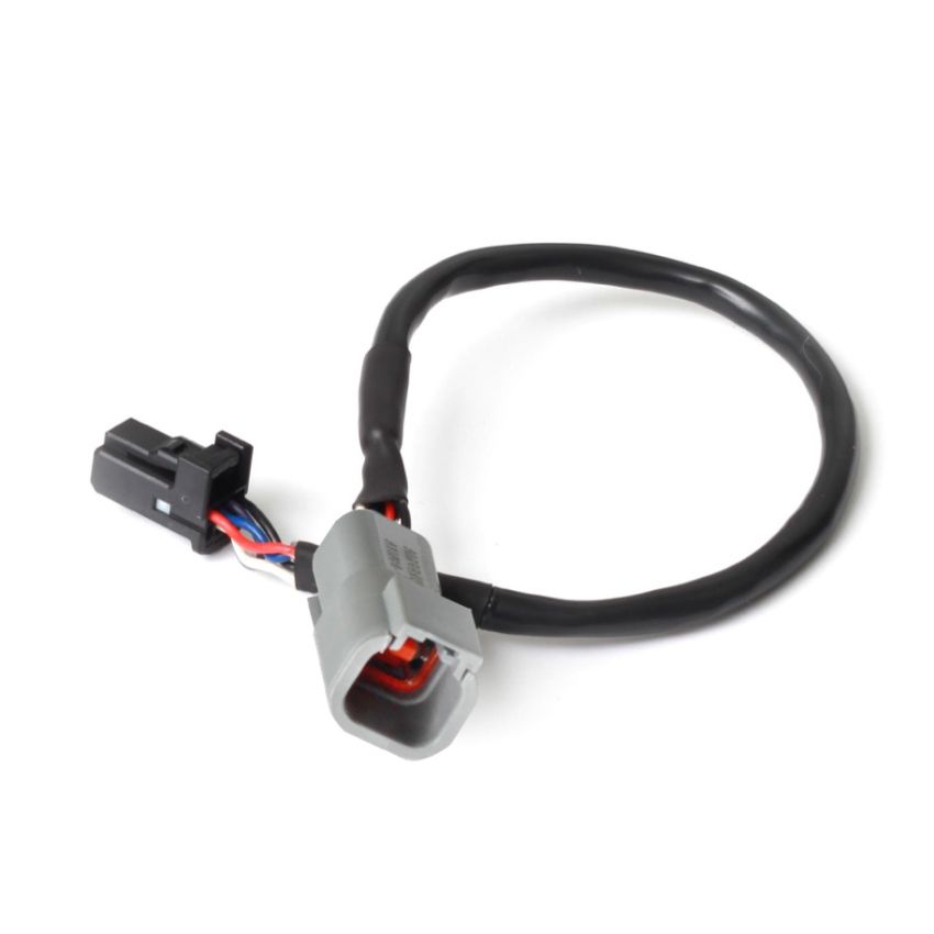 Haltech HT-130040 3in CAN Adaptor Cable DTM-4 Female Receptacle/Socket to 8 Pin Black Tyco