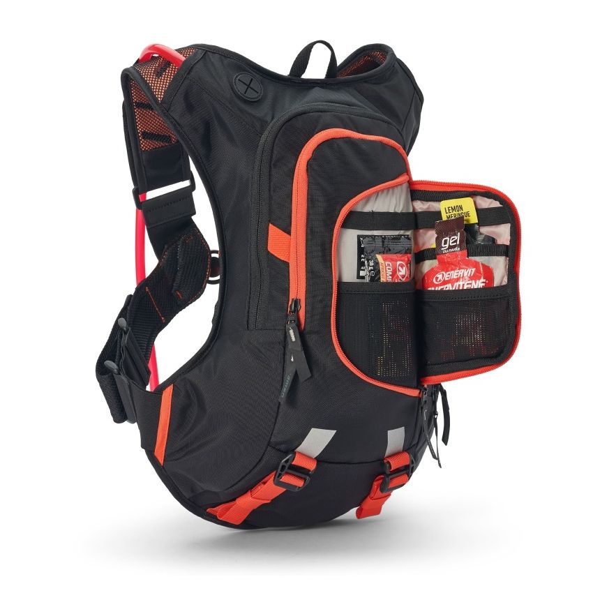 USWE 2083438 Moto Hydro Hydration Pack 8L - Black/Factory Orange