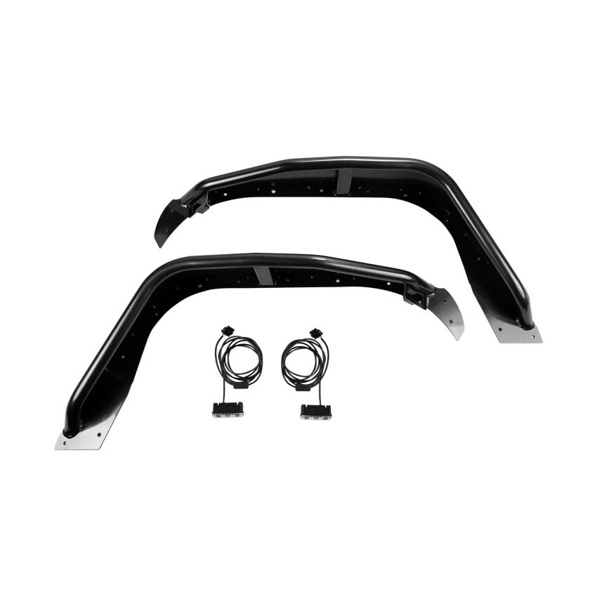 Fabtech FTS24212 18-21 Jeep JL 4WD Front Steel Tube Fenders