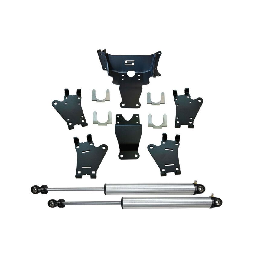 Superlift 92765 17-24 Ford F450/F550 Super Duty 4WD Dual Steering Stabilizer Kit w/Radflo Cylinders