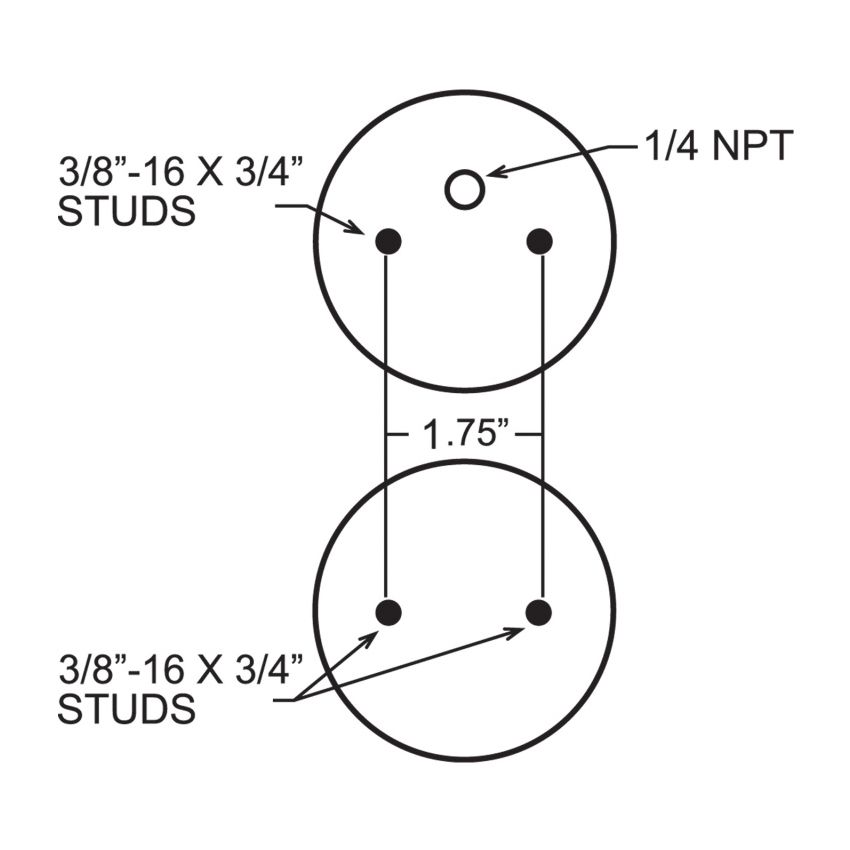 Firestone 6764 Ride-Rite Replacement Bellow 268C (For Kit PN 2488/2061) (W217606764)