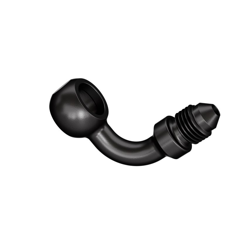 Goodridge P599-03ZBK 90 Deg Banjo Adaptor for 3/8 or M10 Bolt