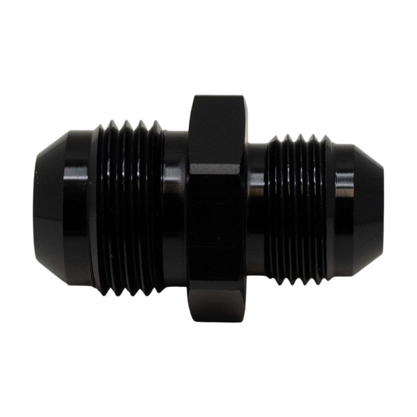 DeatschWerks 10AN Male Flare to 8AN Male Flare Reducer Straight - Anodized Matte Black
