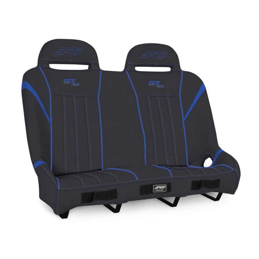 PRP Seats A60-V PRP Polaris RZR GT/S.E. Suspension Bench- Black/Blue
