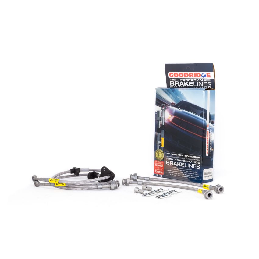Goodridge 92-95 Honda Civic All Models w/ Rear Drum / 93-00 Del Sol Rear Drum SS Brake Lines