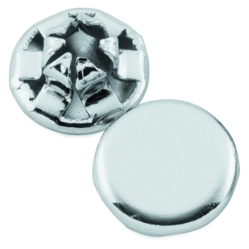 Kuryakyn 8114 Custom End Plugs Chrome For 1/4inch Allen Bolts (Set of 10)