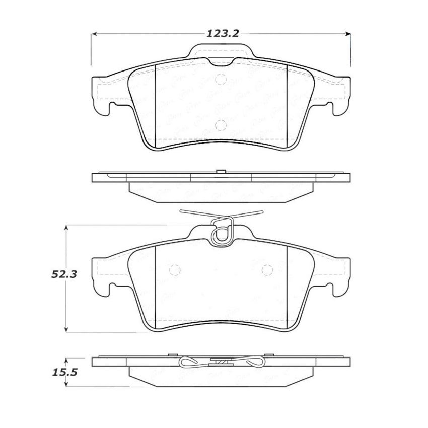 StopTech Street Touring 07-09 Mazdaspeed3 / 06-07 Mazdaspeed6 Rear Brake Pads