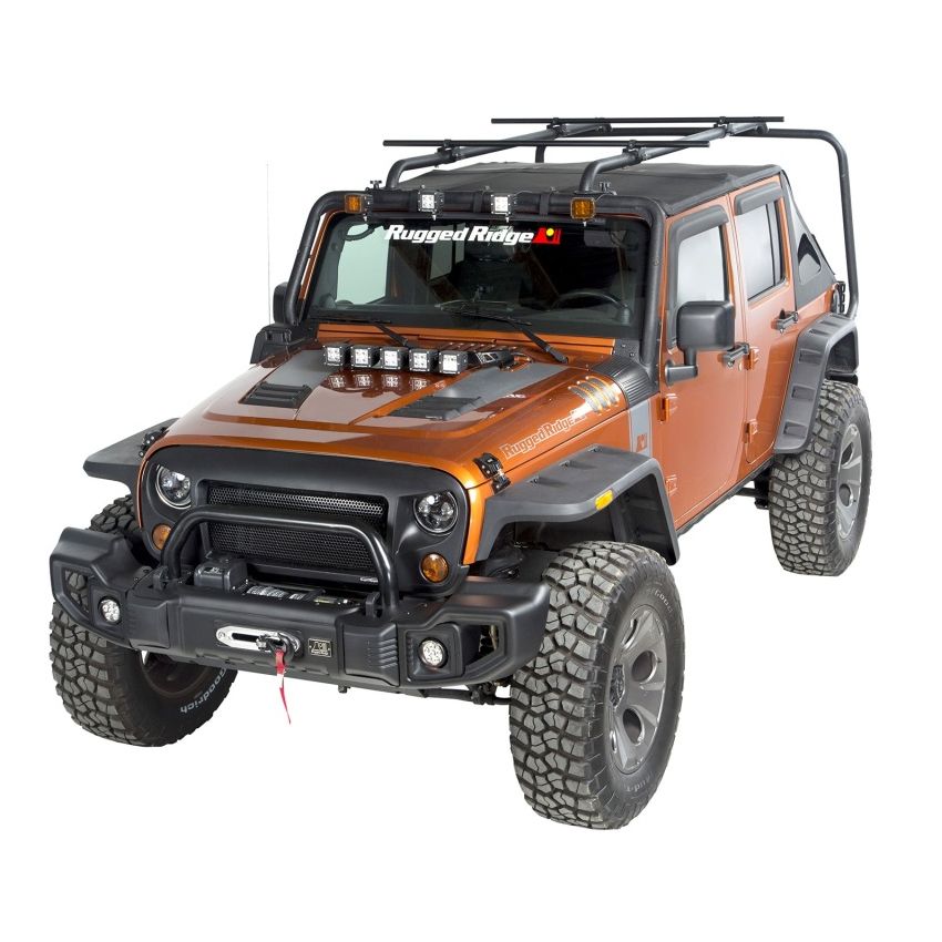 Rugged Ridge 11703.22 07-18 Jeep Wrangler 4-Door Sherpa Roof Rack Kit