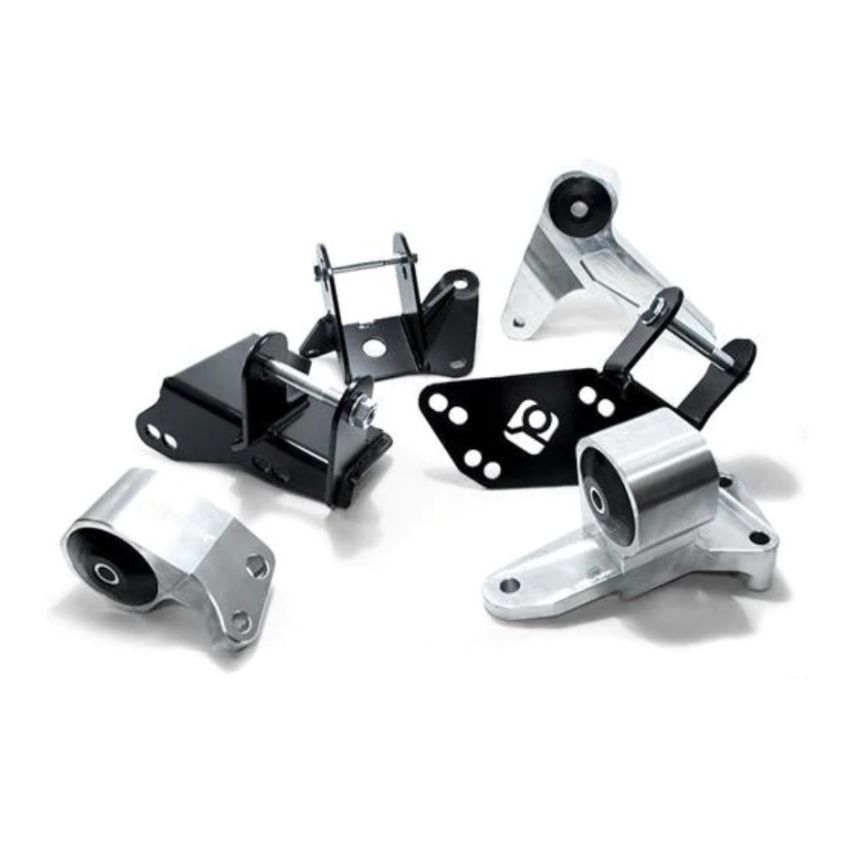 Innovative 96-00 Civic K-Series Silver Aluminum Mounts 75A Bushings (EG/DC Subframe)