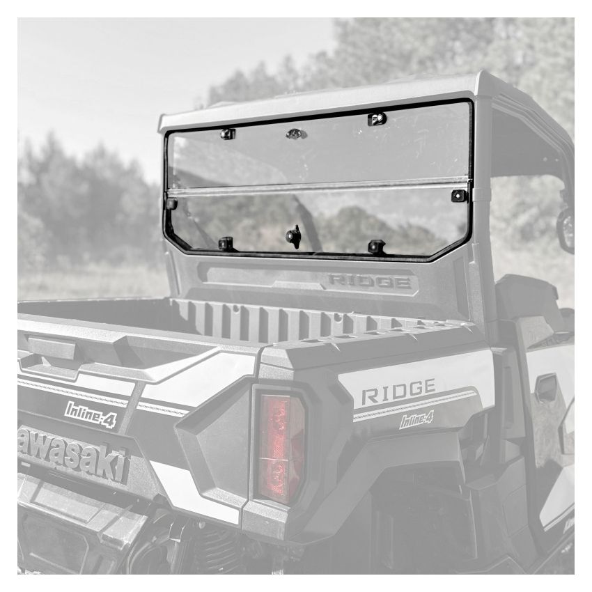 Seizmik 50-55319KIT 24+ Kawasaki Ridge Rach Rear Folding Windshield- UV