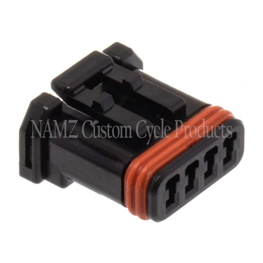 NAMZ NJ-4S51 JAE MX-1900 4-Position Female Black Socket Housing (HD 72908-11)
