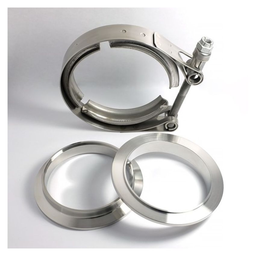Stainless Bros 2.0in 304SS V-Band Assembly - 2 Flanges/1 Clamp