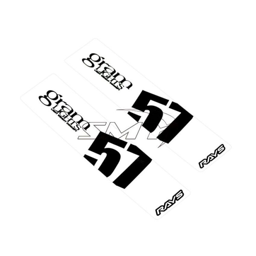 Gram Lights WC57SSTKW 57DR/57CR Spoke Sticker White (2 PCS)