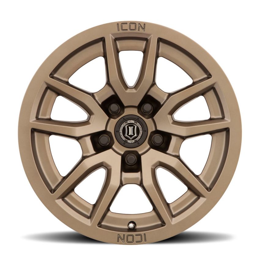 ICON 2617855557BR Vector 5 17x8.5 5x150 25mm Offset 5.75in BS 110.1mm Bore Bronze Wheel
