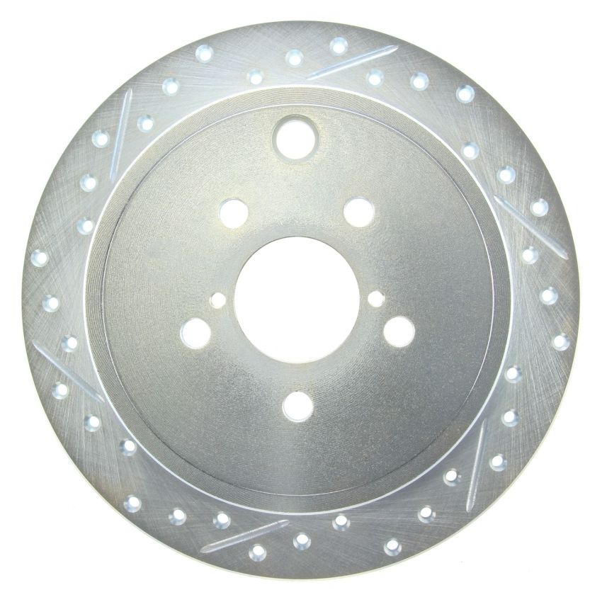 StopTech Select Sport 09-13 Subaru Forester Slotted and Drilled Right Rear Rotor