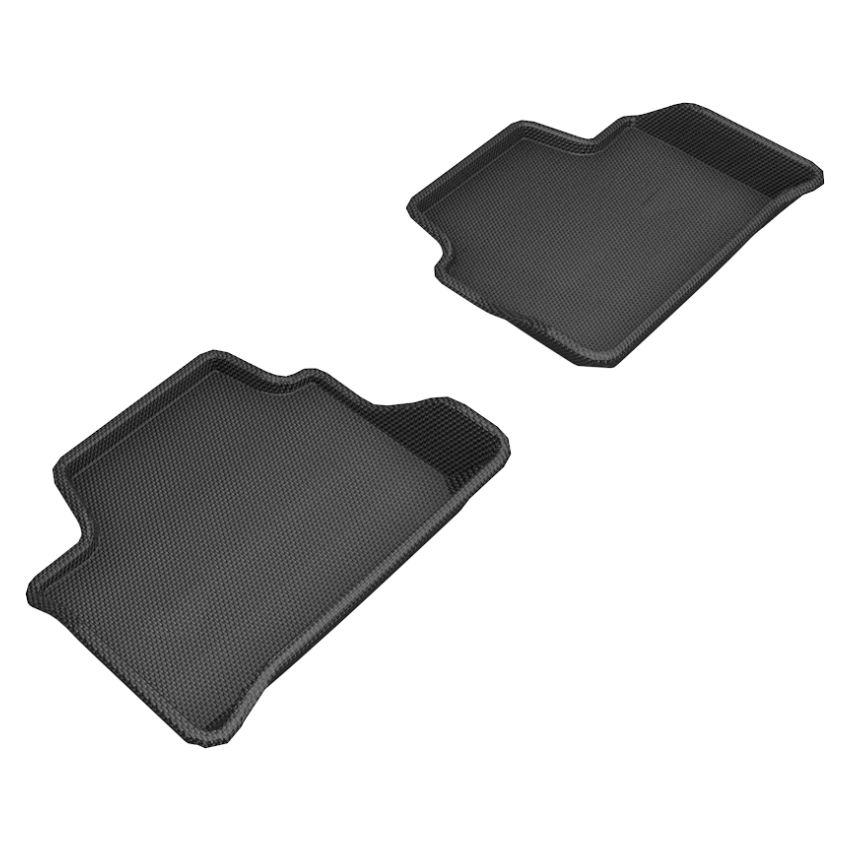 3D MAXpider 2019-2020 BMW 3 Series (G20) Kagu 2nd Row Floormats - Black