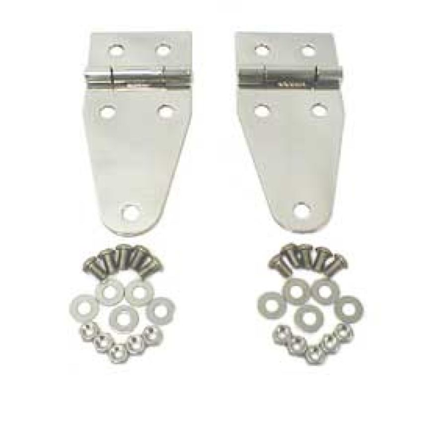 Rugged Ridge 76-95 Jeep CJ / Jeep Wrangler Stainless Steel Hood Hinges