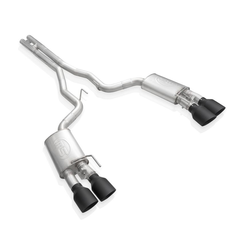 Stainless Works GT500CBHFCRB 2020 Ford GT500 Redline Catback H-Pipe Exhaust Factory Connect - Black Tips
