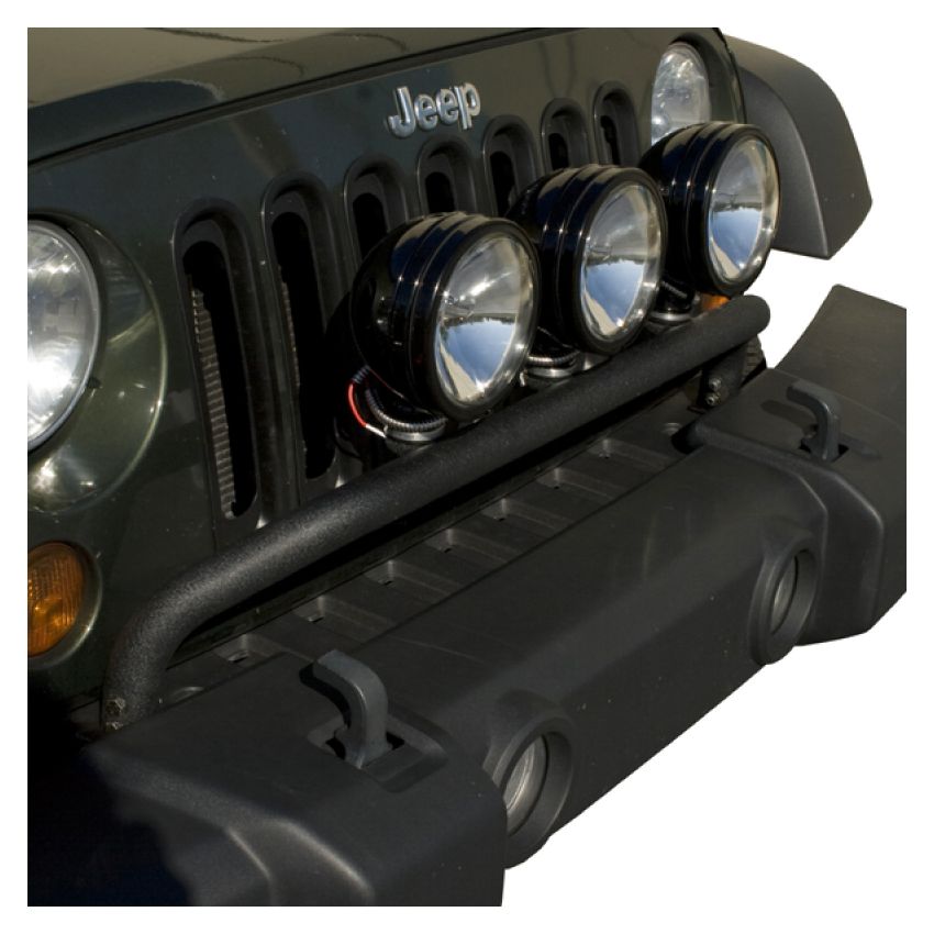 Rugged Ridge 07-18 Jeep Wrangler JK Textured Black Bumper Mounted Light Bar